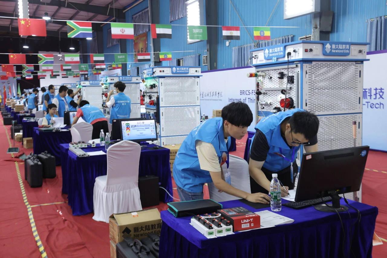 2024金砖国家职业技能大赛物联网赛项全国选拔赛暨国内决赛举办(图4)