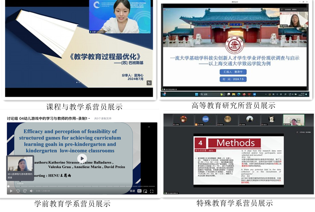 相聚云端筑梦未来教育学部成功举办2024年优秀大学生夏令营活动(图11)