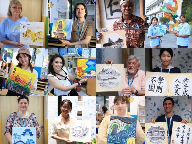 青春华章｜2024“汉语桥”书画展获奖选手来华夏令营走进衢州(图3)